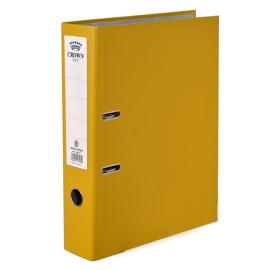 Crown Box File Plastic 8cm Yellow Color
