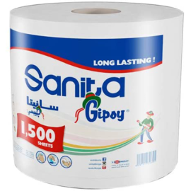 Sanita Tissue Maxi Roll Gipsy 1500 Sheet