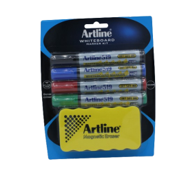 Artline Whiteboard Marker 519 Set 4pcs With Eraser