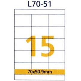 Label 15 (70x50.9mm) 100 Sheet
