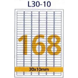 Label 168 (30x10mm) 100 Sheet
