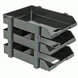 Elsoon Document Tray 3 Layer Black Color 