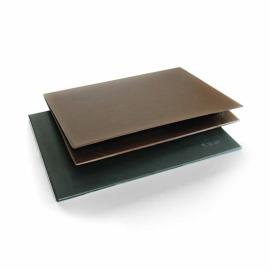 Desk Leather Plastic 2Layer 50x35cm Brown