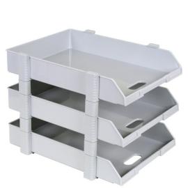 Elsoon Document Tray 3 Layer Grey Color 