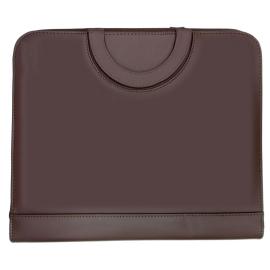 SAB Protofolio With Zipper and Book + Calculator Brown 