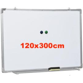 SAB Magnetic Whiteboard 120x300cm