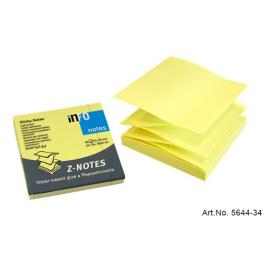 Z-Notes Yellow 75x75mm 100 Sheet 