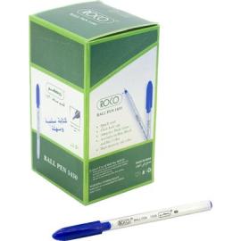 Roco 1430 Rollerball Pen Blue Ink Color Medium 1mm Ballpoint PK 50pcs