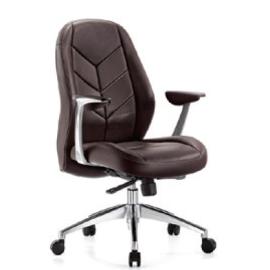 High Quality Office Chair Low Back Leather With Chrom Base