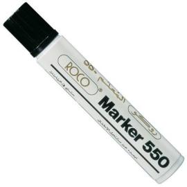 Roco Jumbo F550 Permanent Marker 8-12mm Chisel Tip Black 
