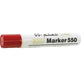 Roco Jumbo F550 Permanent Marker 8-12mm Chisel Tip Red 