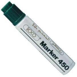 Roco Jumbo F450 Permanent Marker 4-8mm Chisel Tip Green 