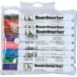 Roco Whiteboard Marker 1.5-3mm Chisel Tip Black / Red / Blue / Green / Violet / Pink / Brown / Sky Blue