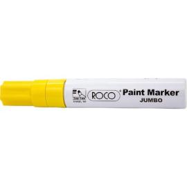 ROCO Jumbo Paint Marker 8mm Chisel Tip Yellow 