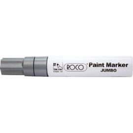 ROCO Jumbo Paint Marker 8mm Chisel Tip Silver 