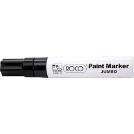 ROCO Jumbo Paint Marker 8mm Chisel Tip Black 