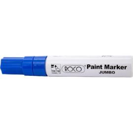 ROCO Jumbo Paint Marker 8mm Chisel Tip Blue 