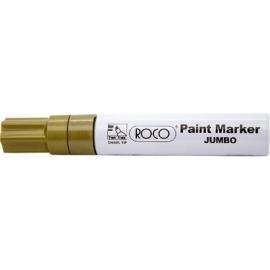 ROCO Jumbo Paint Marker 8mm Chisel Tip Gold 