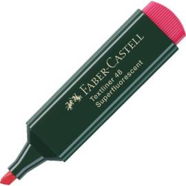 Faber Castell TextLiner48 Highlighter 1.2 - 5mm Chisel Tip Red 