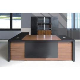 Modern Office Set: Desk 200x90x76cm + Cabinet 160x40x180cm + Tea Table 60x60x45cm