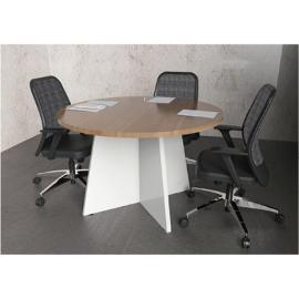 Modern Wooden Conference Round Table Size 120x120x76cm