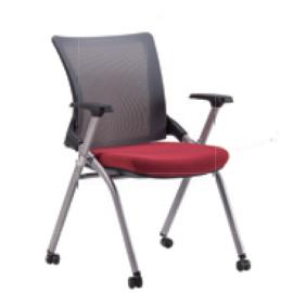Modern Chair Low Back Leather Seat With Metal Base With Wheels (Various Colors)