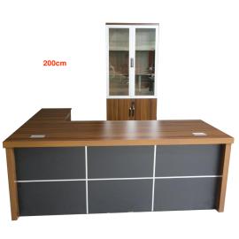 Modern Office Desk with Side Table 200cm 