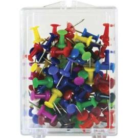 Roco Pushpins Metal/Plastic Assorted Color 100 Pins