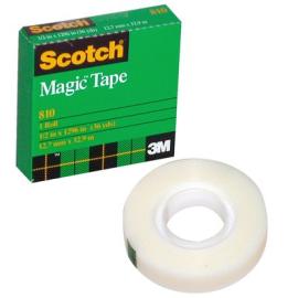 3M Scotch 810 Magic Tape 0.5inX36yd Clear 