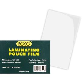 Roco Thermal Laminating Film 60X90mm/125mic Clear
