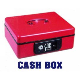 SAB Cash Box Red Color Size 165x125x80mm 