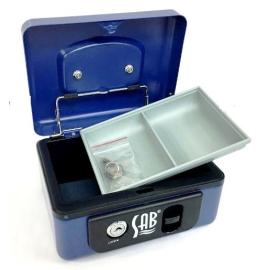 SAB Cash Box Blue Color Size 165x125x80mm 