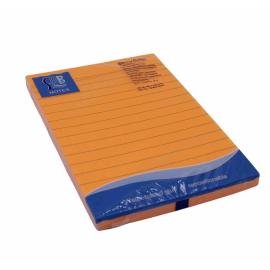 SAB Phosphorescent Orange Note Paper Lined 100x150mm 100 Sheet 