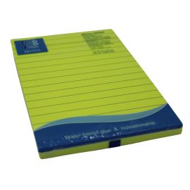 SAB Phosphorescent Yellow Note Paper Lined 100x150mm 100 Sheet 