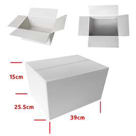 Storage Box White Size 39cmX15cmX25.5xm 