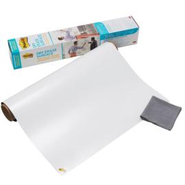 3M Peel & Stick Dry Erase Surface The Instant Flexible Whiteboard Solution 90cmX60cm 