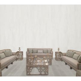 LORD Sofa Set Cloth Material 3+3+3+1+1 With Tea Tables Set 5pcs