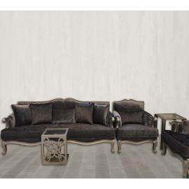 SHANAB Sofa Set Cloth Material 3+3+3+1+1 With Tea Tables