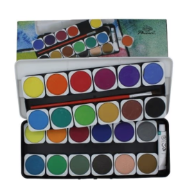 Phoenix Watercolor Tablets 24 Colors in a Box
