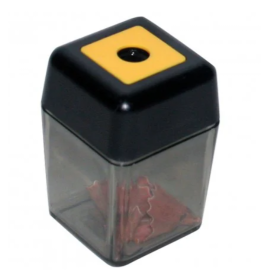 M+R Sharpener Cube Shape 1 Hole With Container 