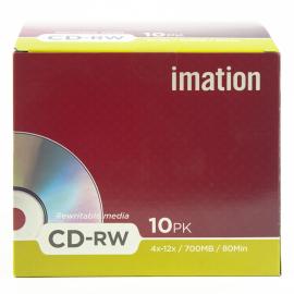 Imation CD-RW 700 MB Write 10X / Rewrite 4X / PK 10pcs  