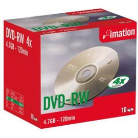 Imation DVD-RW 4.7GB 4X PK 10Pcs  