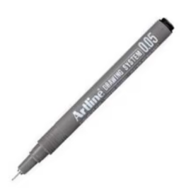 Artline Geometric Drawing and Marking Pen Black 0.05mm Pk 12pcs  