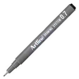 Artline Geometric Drawing and Marking Pen Black 0.7mm Pk 12pcs  