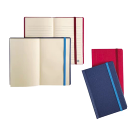 Pocket Notebook Plain Hardcover With Rubber 96 Sheet