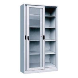 Metal Cabinet 2 Glass Sliding Doors Size 180x90x40cm