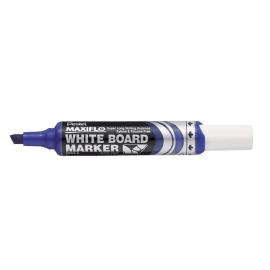 Pentel Maxiflo Whiteboard Marker Medium Chisel Tip PK 12pcs Blue 