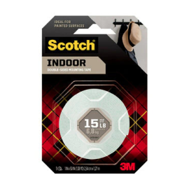 Scotch Indoor Double-Sided Mounting Tape Holds Up To 6.8kg  