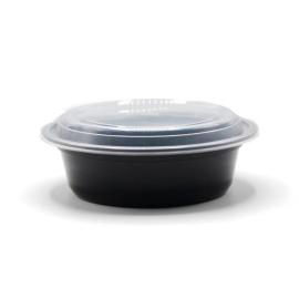 Microwaveable Plastic Plates With Cover Size 32oz Box 150pcs  