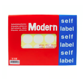 Modern Price Self Label Round Size 32mm PK 240pcs  